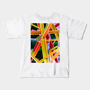 Caffeine crystals, SEM (A600/0874) Kids T-Shirt